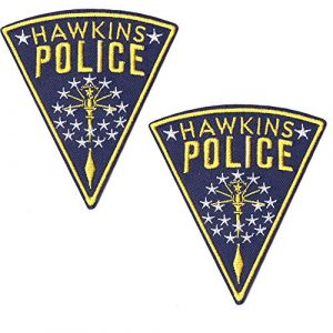 Ebateck Airsoft Morale Patch 1 Ebateck Hawkins Police Patch, 2 Pack, Stranger Things Badge Morale Patches