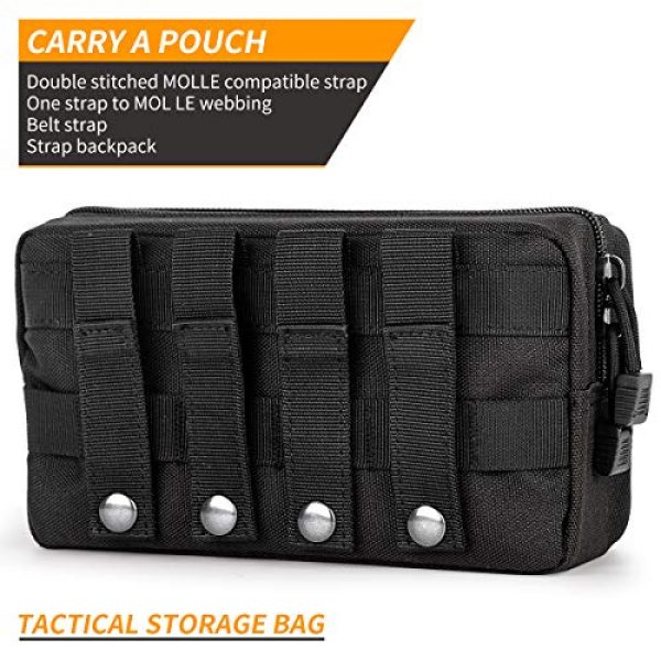 IronSeals Tactical Pouch 5 IronSeals Tactical Molle Multi-Purpose EMT Pouch Utility Gadget EDC Tool Waist Bag