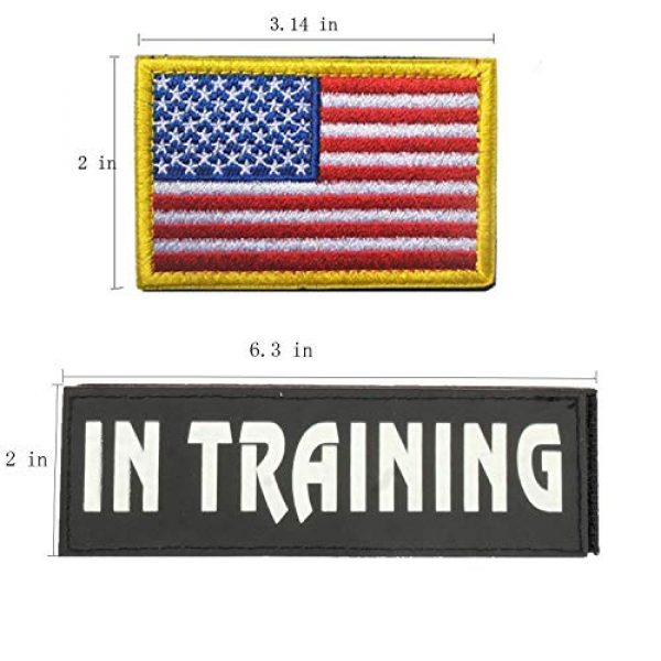 GrayCell Airsoft Morale Patch 2 GrayCell Dog Pack Hound Travel Hiking Backpack Saddlebags/Morale Service Dog Patches for Pet Tactical K9 Harness Vest (4)