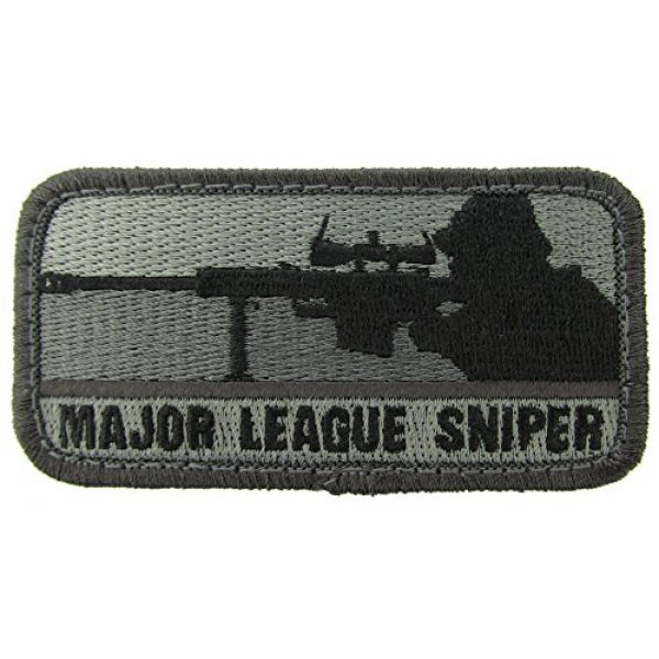 Mil-Spec Monkey Airsoft Morale Patch 1 Major League Sniper Morale Patch (ACU Dark (Foliage Green))
