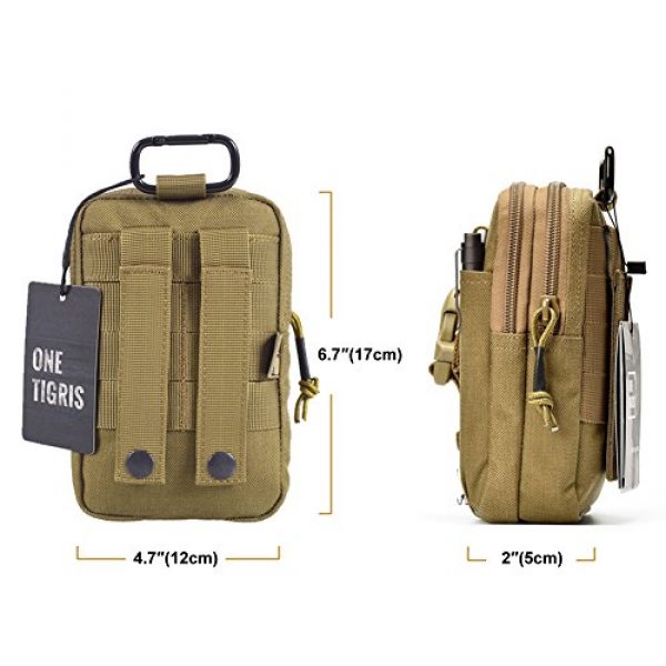 OneTigris Tactical Pouch 4 OneTigris MOLLE EDC Pouch (Coyote Brown)