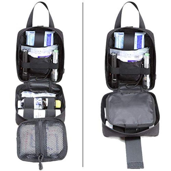 TOPTIE Tactical Pouch 5 TOPTIE Rip-Away EMT Pouch Tactical Molle Pouch First Aid Kit IFAK Utility Pouch 1000D Nylon
