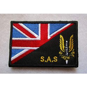 Embroidered Patch Airsoft Morale Patch 1 Special Air Service UK British SAS 3D Tactical Patch Military Embroidered Morale Tags Badge Embroidered Patch DIY Applique Shoulder Patch Embroidery Gift Patch