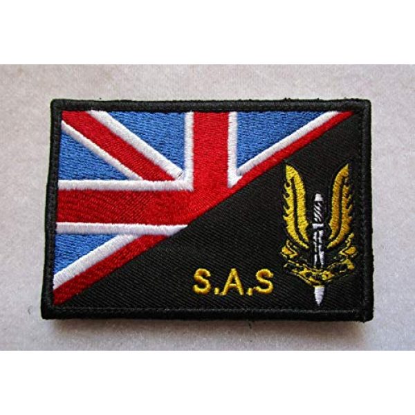 Embroidered Patch Airsoft Morale Patch 1 Special Air Service UK British SAS 3D Tactical Patch Military Embroidered Morale Tags Badge Embroidered Patch DIY Applique Shoulder Patch Embroidery Gift Patch