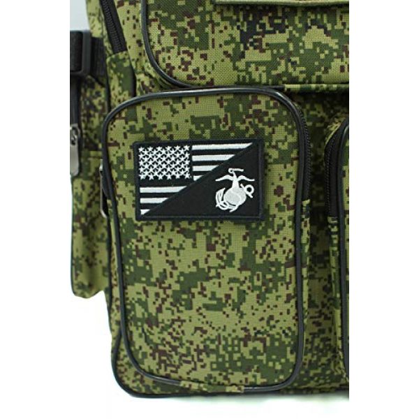 USA Team Airsoft Morale Patch 2 Set of 3 Patch USMC Marine Corps Military Patches Hook & Loop American Flag Patch US Army Hat Military Tactical Morale Badge 3" x 2"
