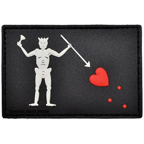 Tactical Gear Junkie Airsoft Morale Patch 1 Blackbeard Edward Teach Pirate Flag 2x3 PVC Patch