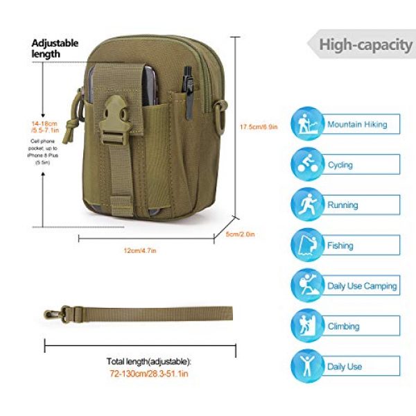 Mardingtop Tactical Pouch 5 Mardingtop Molle Tactical Pouches Water-Resistant EDC Utility Pouch Bags