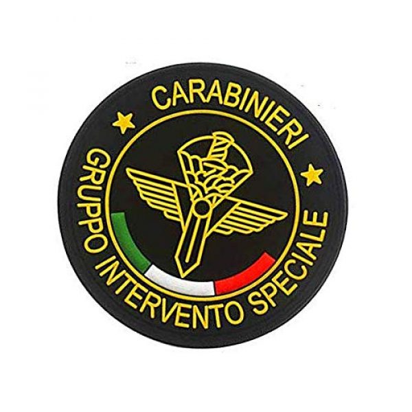 PVC PATCH Airsoft Morale Patch 3 Italian Special Forces Italy Gruppo Intervento Speciale Carabinieri Military Hook Loop Tactics Morale PVC Patch