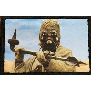 RedheadedTshirts Airsoft Morale Patch 1 Star Wars Sand People Tusken Raider Morale Patch. Perfect for your Tactical Military Army Gear, Backpack, Operator Baseball Cap, Plate Carrier or Vest. 2x3" Patch. Made in the USA
