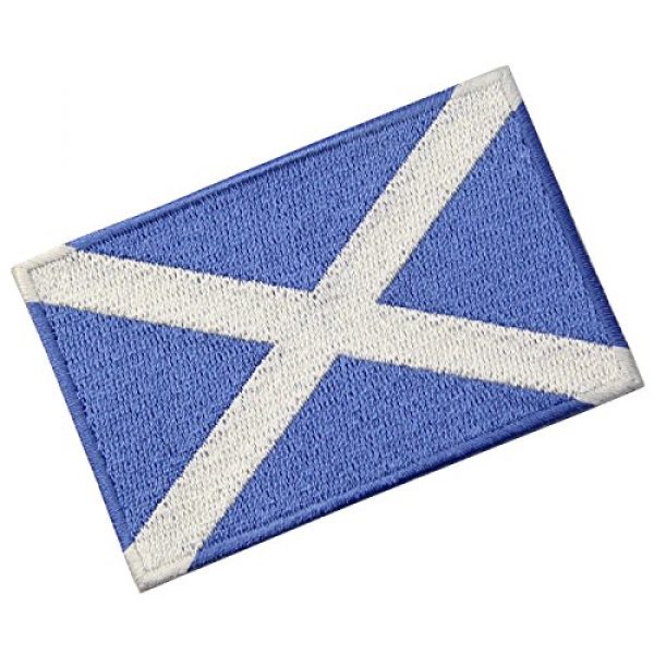 EmbTao Airsoft Morale Patch 4 Scotland Flag Scottish National Emblem Embroidered Iron On Sew On Patch