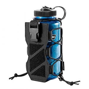 OneTigris Tactical Pouch 1 OneTigris HUNTERZ Water Bottle Holster, Adjustable 10 to 32oz Hydration Flasks Holder Carrier for Hydro Flask & Nalgene & Contigo Bottle