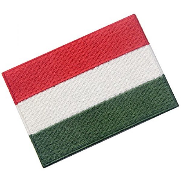 EmbTao Airsoft Morale Patch 3 Hungary Flag Embroidered Embelm Hungarian Iron On Sew On National Patch