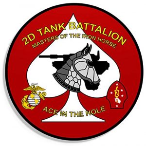 PatchOps Airsoft Morale Patch 1 PatchOps 2nd Tank Battalion USMC PVC Tactical Morale Patch