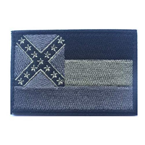 Tactical Embroidery Patch Airsoft Morale Patch 5 State Flag of Mississippi Embroidery Patch Military Tactical Morale Patch Badges Emblem Applique Hook Patches for Clothes Backpack Accessories