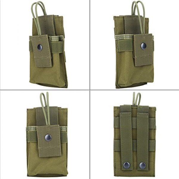 Dilwe Tactical Pouch 2 Dilwe Radio Pouch, Nylon Portable Two Way Radios Walkies Talkies Holster Tactical Accessory