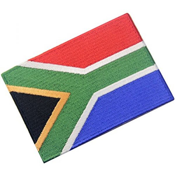 EmbTao Airsoft Morale Patch 3 South Africa Flag Embroidered African Emblem Iron On Sew On National Patch