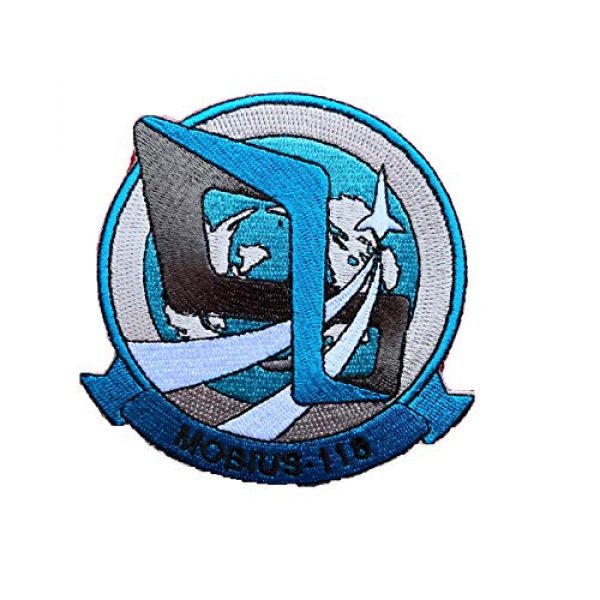 Generic Airsoft Morale Patch 1 Ace Combat 'Mobius Squadron' Military Patch Fabric Embroidered Badges Morale Patch Tactical Stickers for Clothes with Hook & Loop