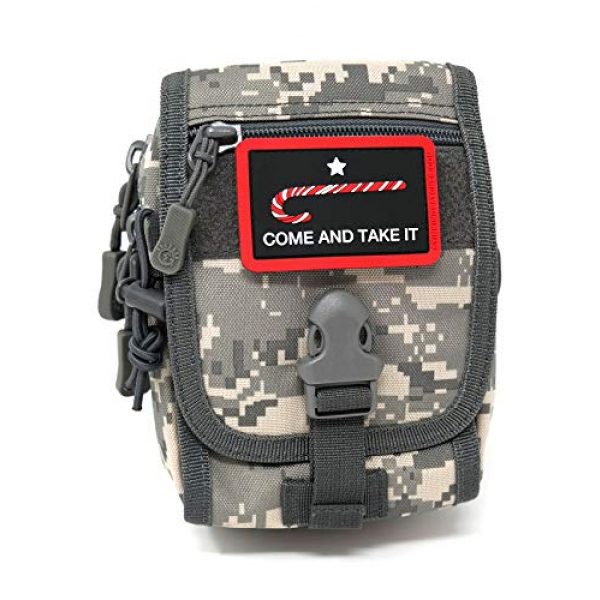 Stinking Patch Co. Airsoft Morale Patch 6 Come and Take It Candy Cane PVC Rubber Tactical Patch | Christmas Morale Patch