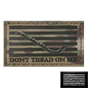 Tactical Freaky Airsoft Morale Patch 1 Multicam Infrared IR US First Navy Jack Dont Tread On Me DTOM Flag 3.5x2 Tactical Morale Hook&Loop Patch