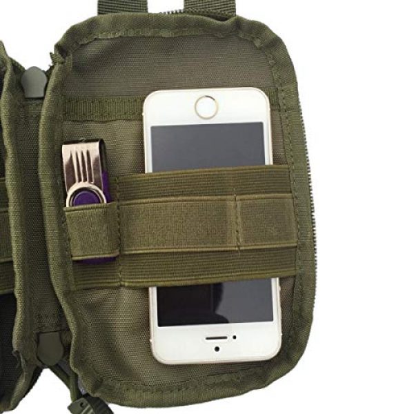 LZVTO Tactical Pouch 7 LZVTO Tactical Molle Pouches Wallet Phone Pocket EDC Accessory Bag with Belt Clip