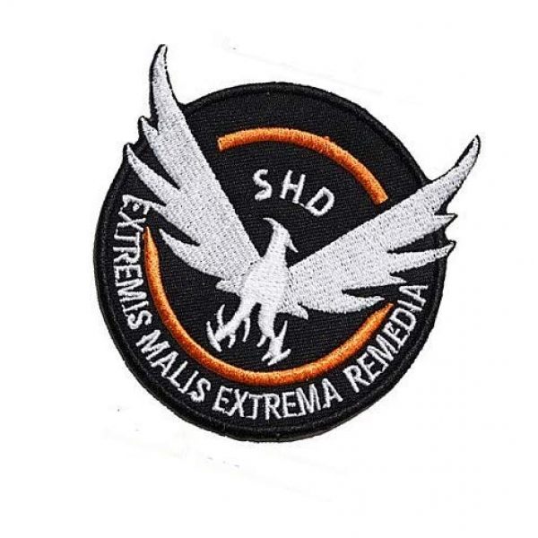 Embroidery Patch Airsoft Morale Patch 3 Tom Clancy's The Division Agent SHD Logo Military Hook Loop Tactics Morale Embroidered Patch