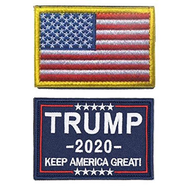 Antrix Airsoft Morale Patch 1 Antrix 2 PCS American Patch Trump Keep America Great 2020 Hook and Loop Patches