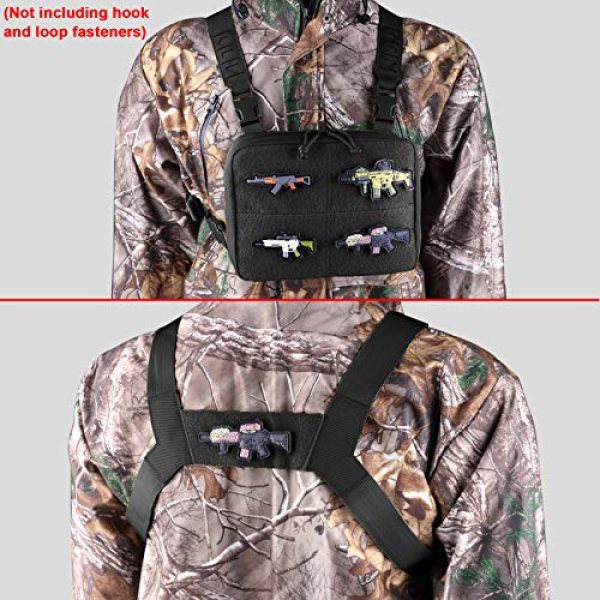 AMYIPO Tactical Pouch 7 AMYIPO Tactical Combat Chest Pack Molle Vest Bags Front Admin Pouch Equipment Multi-Purpose EDC Utility Recon Kit Bag Utility Pouches Modular Attachment Military Multi-Purpose Daypack
