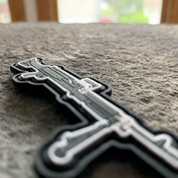 PatchOps Airsoft Morale Patch 3 PatchOps M240 Machine Gun PVC Tactical Morale Uniform Patch - Hook Back (M240)