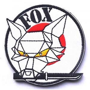 Tactical Embroidery Patch Airsoft Morale Patch 1 Metal Gear Solid Foxhound Fox Hound Embroidery Patch Military Tactical Morale Patch Badges Emblem Applique Hook Patches for Clothes Backpack Accessories