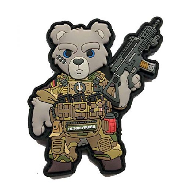 TacOpsGear Airsoft Morale Patch 4 Multicamo German Bundeswehr Tactical Teddy Patch