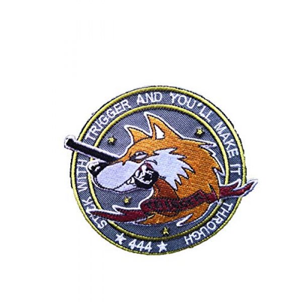 Generic Airsoft Morale Patch 1 Ace Combat 'Trigger' Military morale Patch Fabric Embroidered Badges Patch Tactical Stickers for Clothes with Hook & Loop