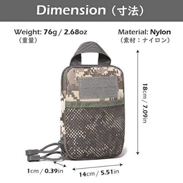 Azarxis Tactical Pouch 2 Azarxis Tactical Molle Pouch EDC Utility Gadget Outdoor Waist Bag with Phone Holder Holster for Men Women