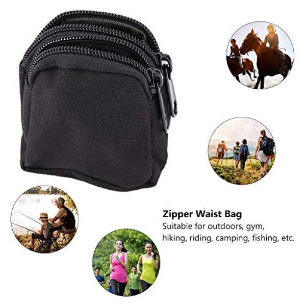 Alomejor Tactical Pouch 5 Alomejor Tactical Hanging Bag Sports Mini Waterproof Nylon Waterproof Waist Bag Outdoor Portable Storage Pouch
