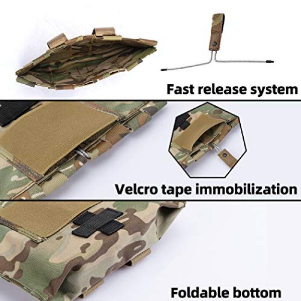 IDOGEAR Tactical Pouch 6 IDOGEAR Blow-Out Medical Pouch Small Tactical Medic Pouch First Aid LBT9022 Style Empty Seal Medical Bag 500D Nylon