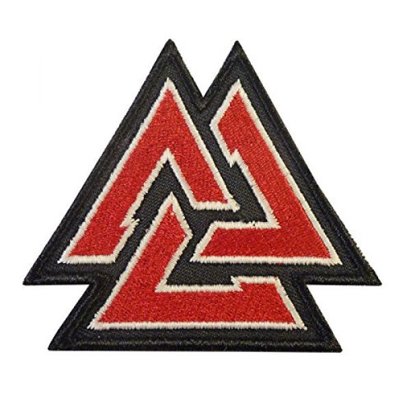 LEGEEON Airsoft Morale Patch 2 LEGEEON Glow Dark Valknut Viking Norse Rune Morale Tactical Sew Iron on Patch