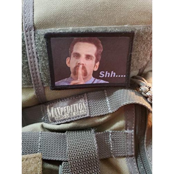 RedheadedTshirts Airsoft Morale Patch 2 Shh. Happy Gilmore Funny Morale Patch Morale Patch Tactical Military. 2x3" Hook and Loop Made in The USA Perfect for Your Rucksack, Pack Bag, Molle Gear, Operator hat or Cap!