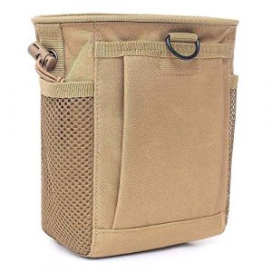 Hupan Tactical Pouch 1 Hupan Tactical Molle Drawstring Magazine Dump Pouch Ammo Pouch, Adjustable Military Utility Belt Fanny Hip Holster Bag