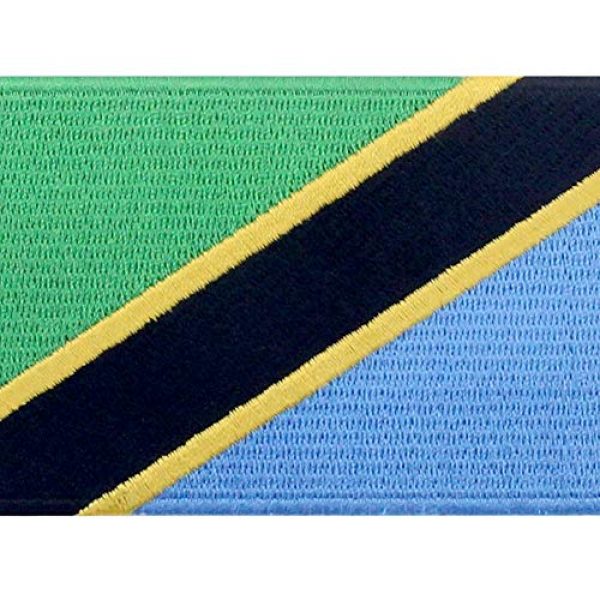 EmbTao Airsoft Morale Patch 2 EmbTao Tanzania Flag Patch Embroidered National Morale Applique Iron On Sew On Tanzanian Emblem