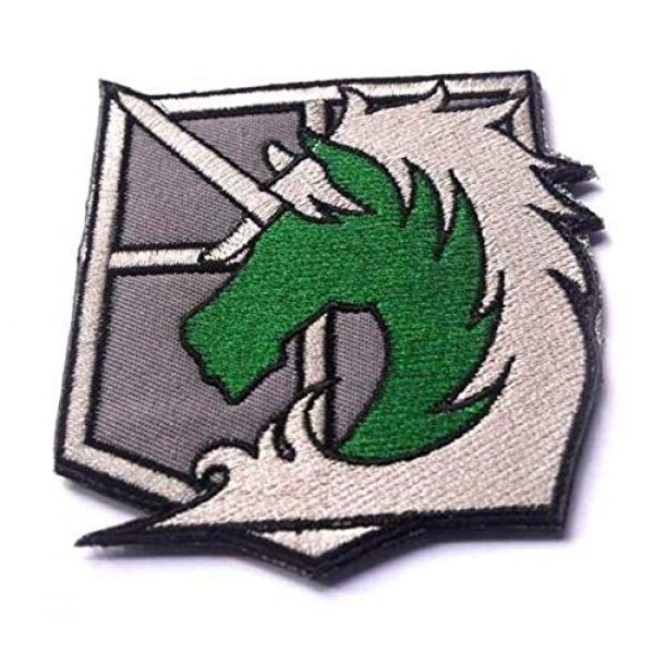 Embroidered Patch Airsoft Morale Patch 5 4pc Attack on Titan 3D Tactical Patch Military Embroidered Morale Tags Badge Embroidered Patch DIY Applique Shoulder Patch Embroidery Gift Patch