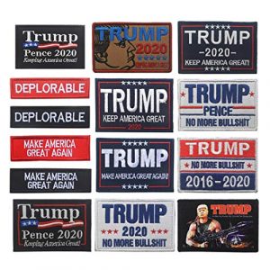 ALIPLUS Airsoft Morale Patch 1 Trump Patches Make America Great Again Patch Hook and Loop Patches 14 PCS