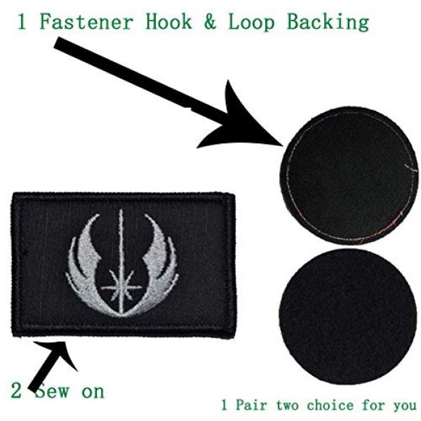 ODSP Airsoft Morale Patch 6 ODSP 4 Pieces Star War Embroidered Morale Hook and Loop Fastener Tactical Patches