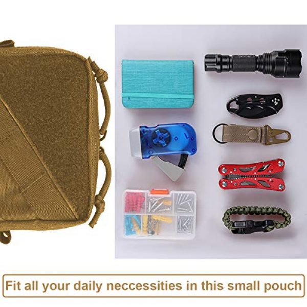 AMYIPO Tactical Pouch 6 AMYIPO Tactical Molle Admin Pouch Equipment Multi-Purpose EDC Utility Tools Bag Utility Pouches