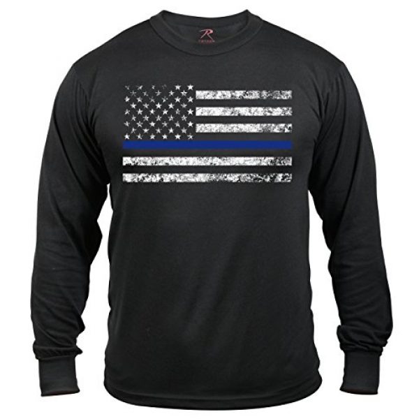 Rothco Tactical Shirt 1 Rothco Long Sleeve Thin Blue Line T-Shirt