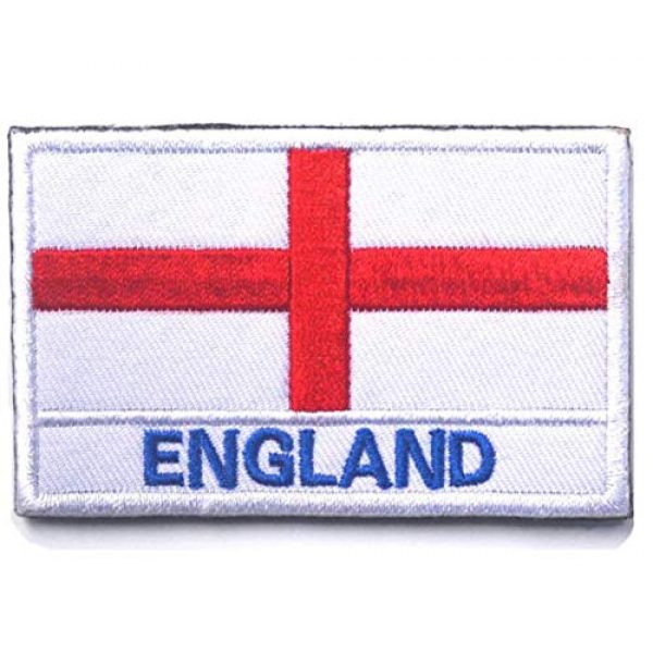 Tactical Embroidery Patch Airsoft Morale Patch 2 2pcs England Flag Embroidery Patch Military Tactical Morale Patch Badges Emblem Applique Hook Patches for Clothes Backpack Accessories