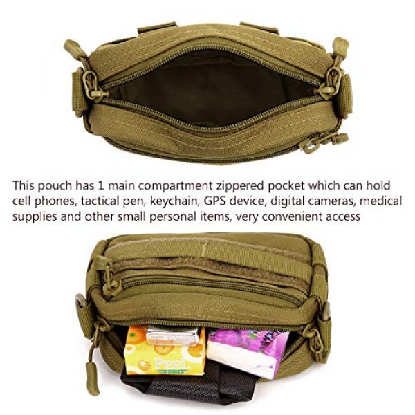Protector Plus Tactical Pouch 7 Protector Plus Tactical MOLLE Pouch Small Admin Waist Bag Utility Gadget Gear Medical Pack Tool Pocket EDC Belt Purse
