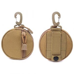 GoodTake Tactical Pouch 2 GoodTake 2 Pack Tactical EDC Pouch Mini Key Wallet Holder Men Coin Purses Pouch Military Army Coin Pocket with Hook Waist Belt Bag for Hunting