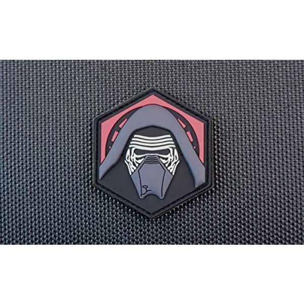 BritKitUSA Airsoft Morale Patch 1 BritKitUSA 3D PVC Kylo Ren GITD Morale Patch Star Wars Last Jedi Episode 8 Hook Backing
