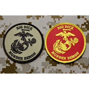 BritKitUSA Airsoft Morale Patch 1 BritKitUSA USMC Big Dick Murder Demon DTOM MARPAT Marine Corps Semper Fi Morale Patch Set