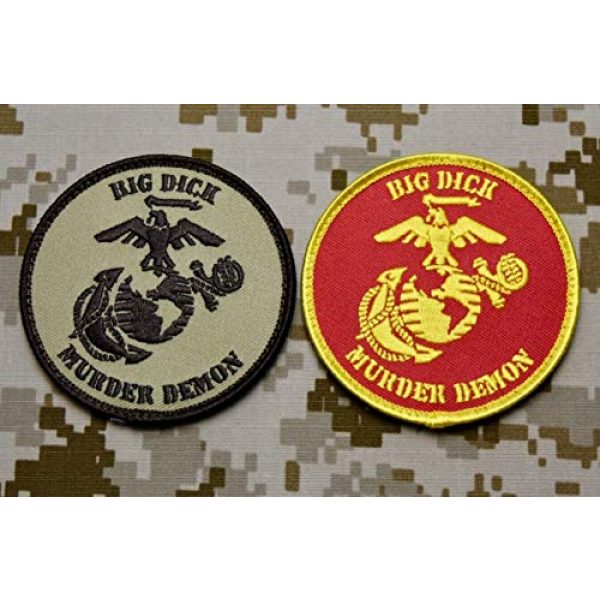 BritKitUSA Airsoft Morale Patch 1 BritKitUSA USMC Big Dick Murder Demon DTOM MARPAT Marine Corps Semper Fi Morale Patch Set