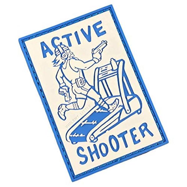 Violent Little Machine Shop Airsoft Morale Patch 1 Active Shooter PVC Morale Patch by Violent Little Machine Shop - Tactical Velcro